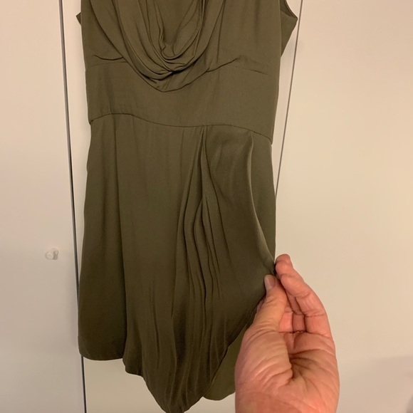French Connection Olive Green Dress - Picture 4 of 14